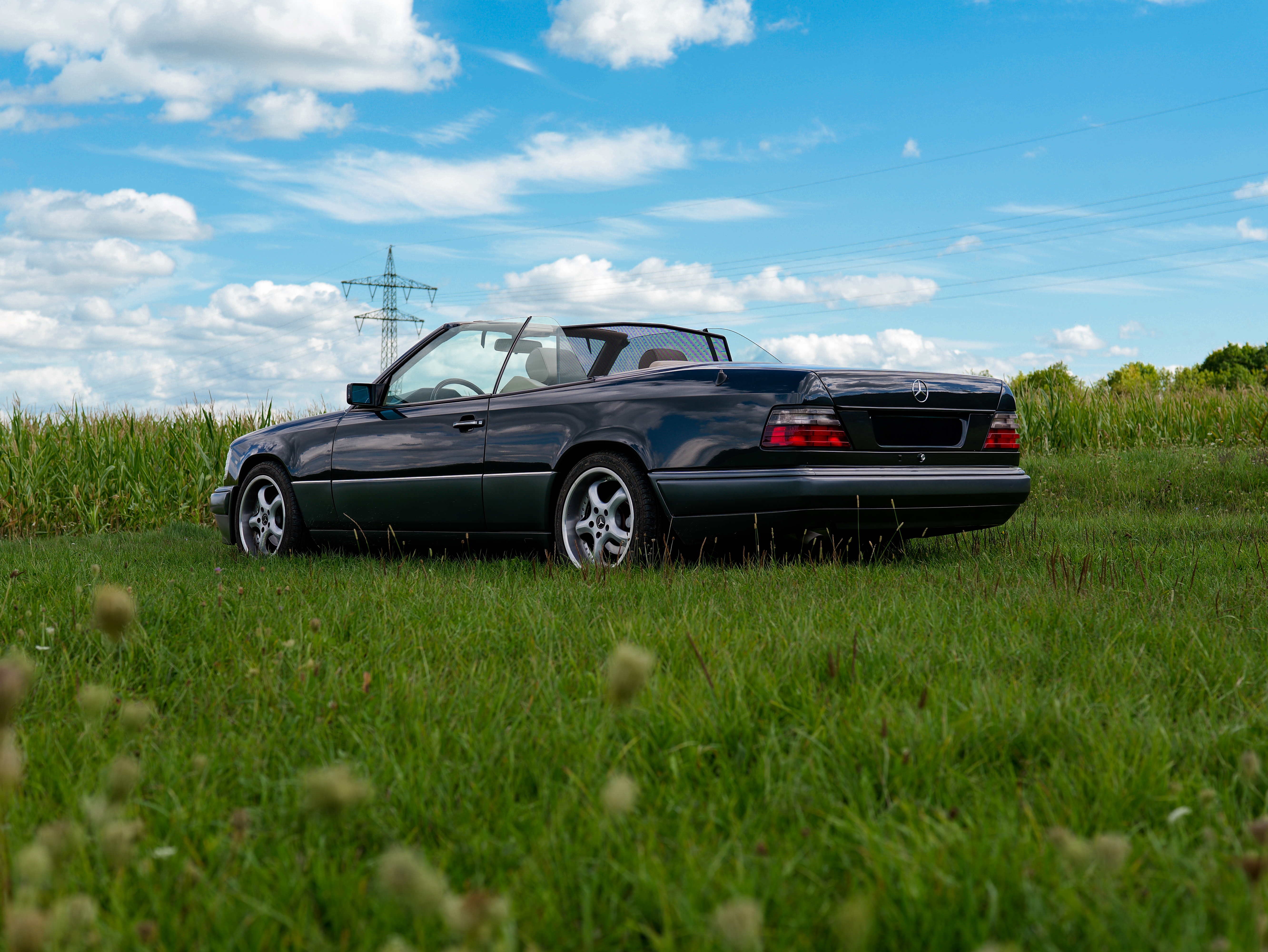 Detailaufnahme des Mercedes W124